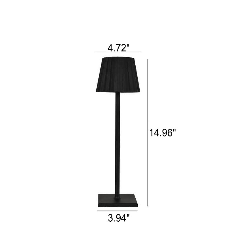 Lámpara de Mesa USB Táctil LED de Cono Plegado de Aluminio Minimalista 