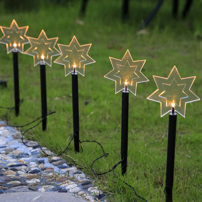 Christmas Decoration Solar Outdoor Lawn LED Garden Ground Insert Landscape Light