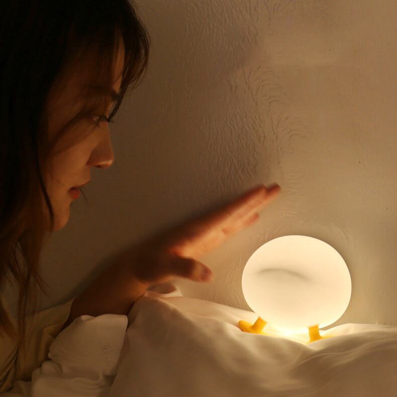 مصباح طاولة LED بإضاءة ليلية من السيليكون بتصميم وردة إبداعية 