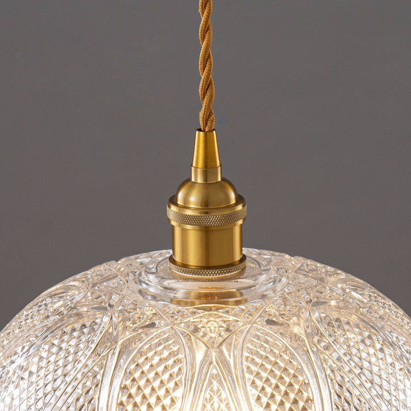 Nordic Textured Glass 1-Light Pendant Light