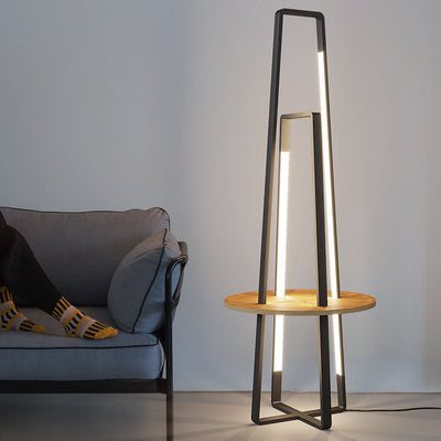 Nordic Creative Geometric Shelf LED Standing Floor Lamp