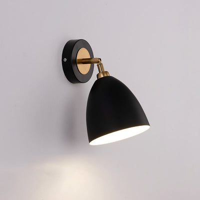 Nordic Simple Iron Traditional Shape Shade 1-Light Wall Sconce Lamp