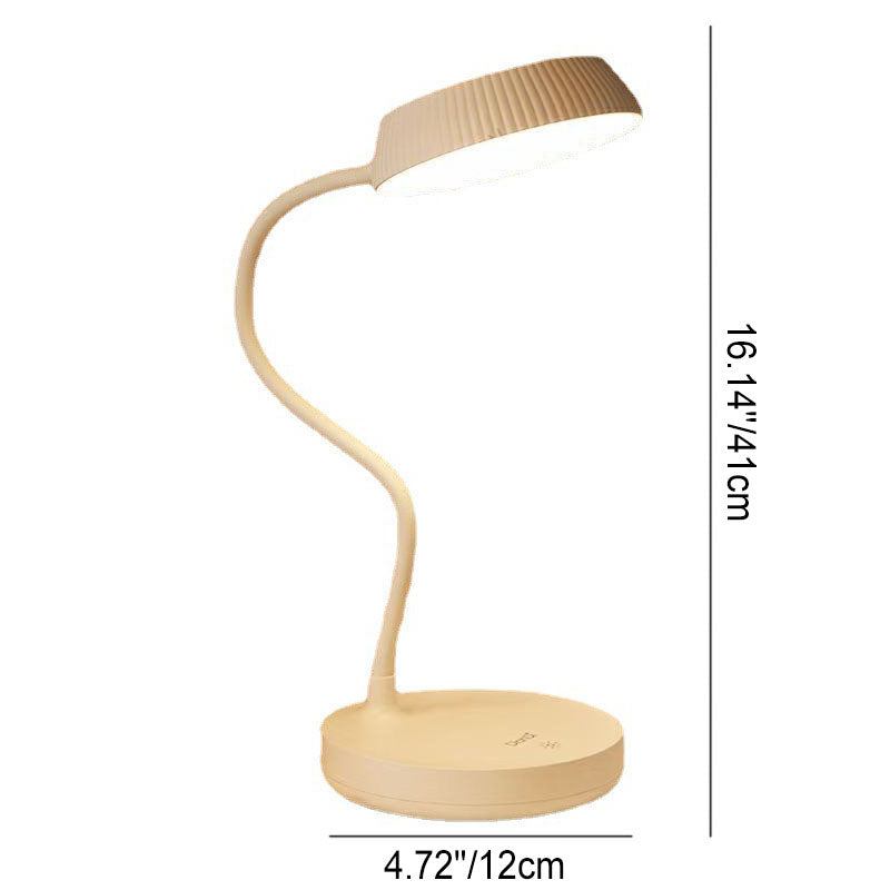 Nordischer Minimalistischer Runder Platten-LED-Touch-Augen-Schutz-USB-Schreibtischlampe 