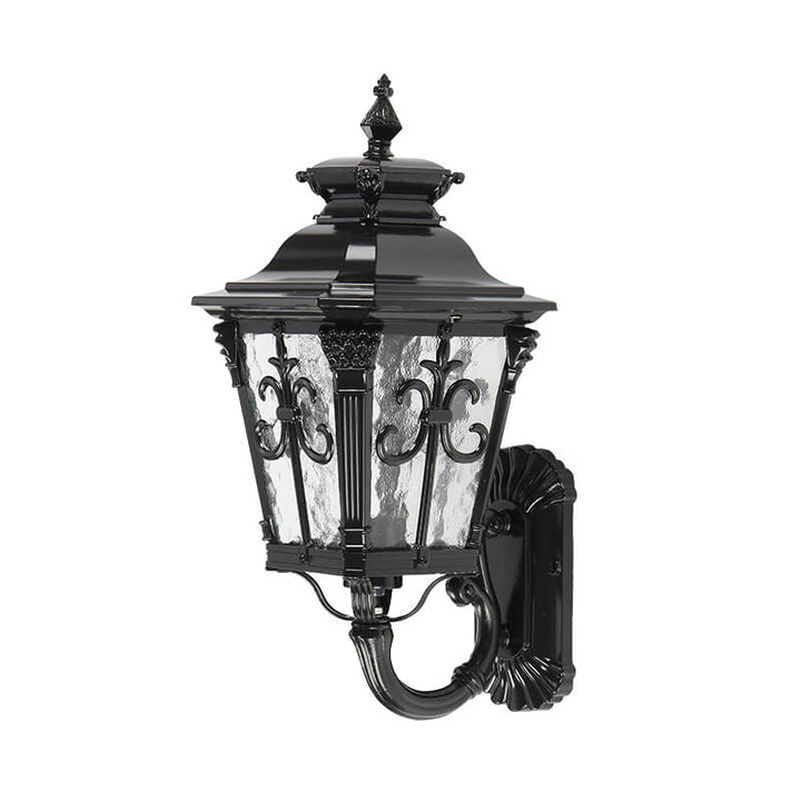 Lampe murale 1 lumière en aluminium moulé sous pression noir rétro Europe pour l&