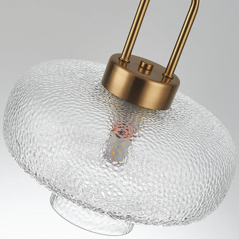Nordisches Licht Luxus Oval Klar Glas 1-Licht Pendelleuchte 