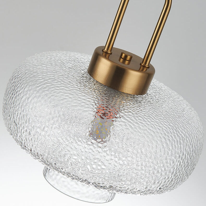 Nordic Light Luxury Oval Clear Glass 1-Light Pendant Light