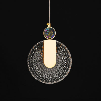 Modern Luxury Shell Round Acrylic LED Pendant Light
