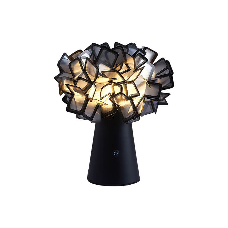 Nordic Flower Globe 1-Light  Touch LED Table Lamp