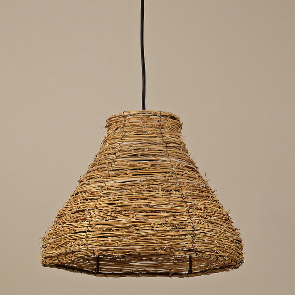 Modern Bamboo Weaving 1-Light Pendant Light