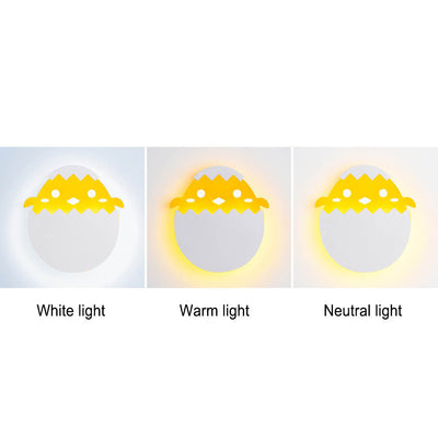 مصباح حائط LED للأطفال بشكل بيضة التنين الإبداعي الحديث 