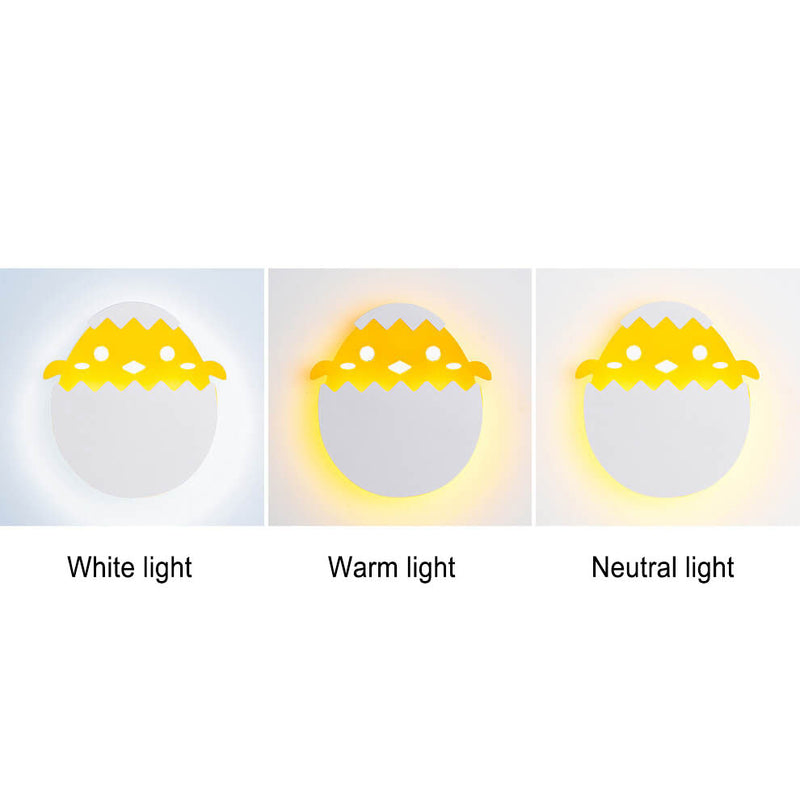 مصباح حائط LED للأطفال بشكل بيضة التنين الإبداعي الحديث 