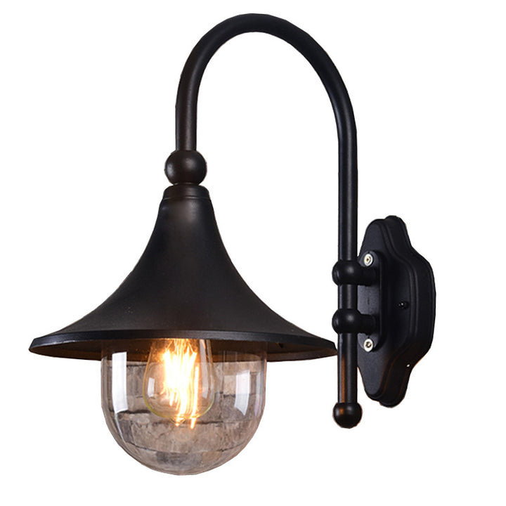 Retro minimalistischer Trompete wasserdichter 1-Licht Wandleuchten-Lampe 