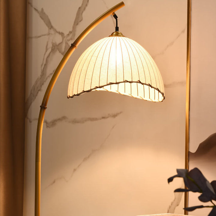Retro Zen Simulation Bambusstange 1-Licht Stehlampe 