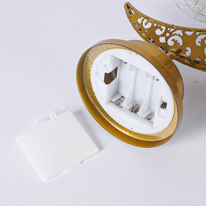 Contemporary Creative Iron Moon Star Orb LED Decorative Table Lamp For Living Room &amp; Bedroom
