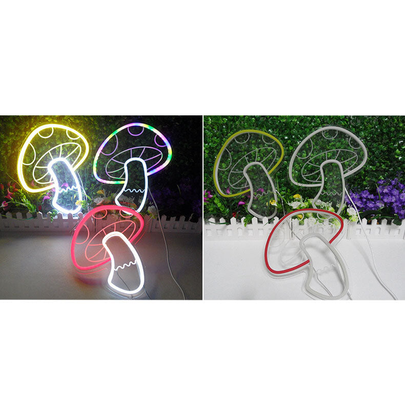 ضوء فطر إبداعي LED USB ضوء نيون زخرفي 