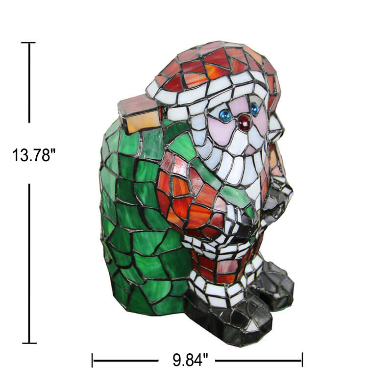 Tiffany Kreative Tier Buntglas 1-Licht Dekorative Tischlampe 