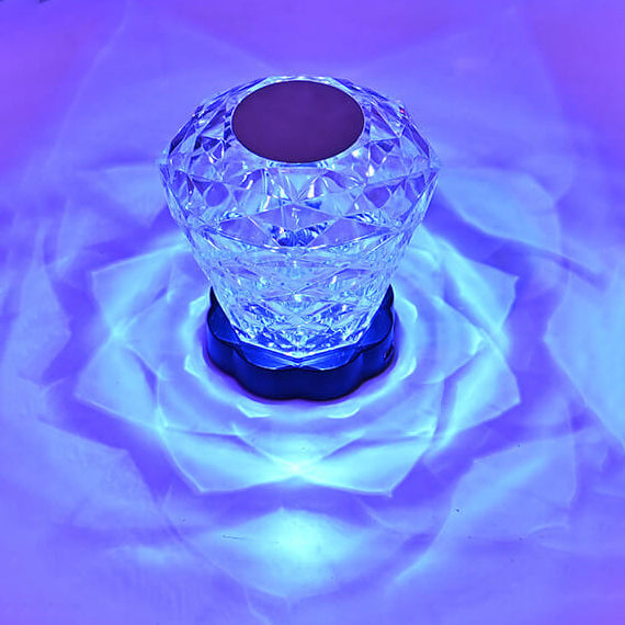 Creative Diamond Rose Petal Acrylic LED Night Light Decorative Table Lamp