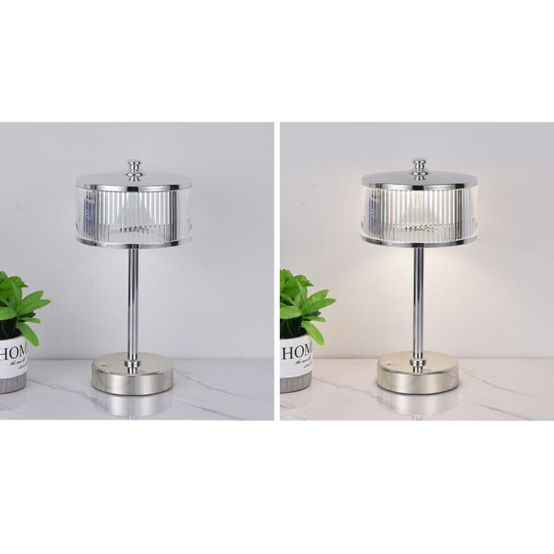 Lampe de table ambiante tactile LED rechargeable en acrylique de luxe créatif 