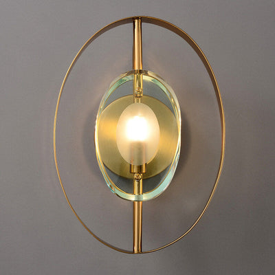 Modern Nordic Light Luxury Creative Round Ring 1-Light Wall Sconce Lamp