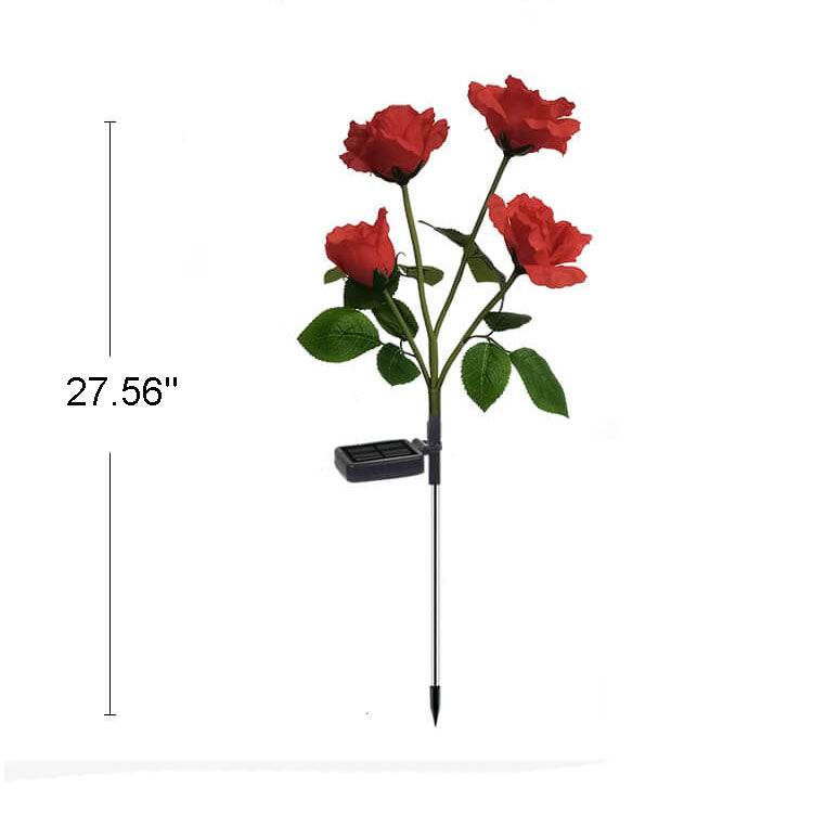 Solar Rose LED Outdoor Rasen Dekorative Bodensteckerleuchte 