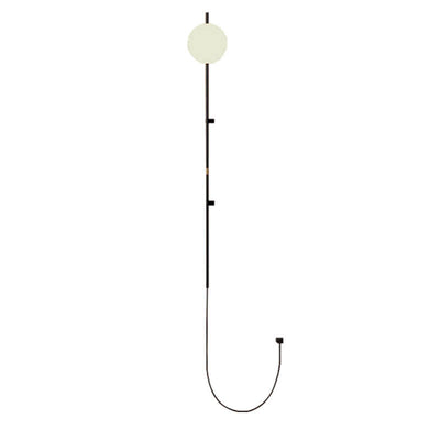 Minimalist Long Pole Glass Globe1-Light Wall Sconce Lamp