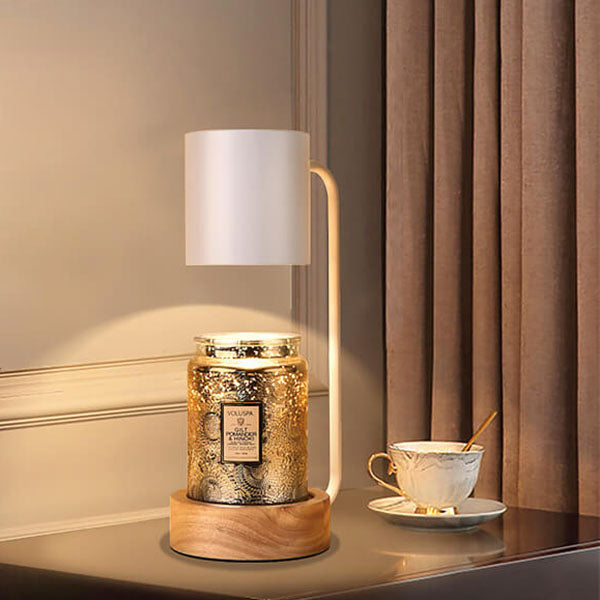 Japanese Minimalist Wood Timing Dimming 1-Light Melting Wax Table