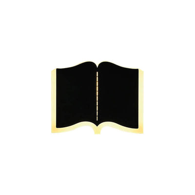 Minimalist Book Shape Iron 1-Light LED Wall Sconce Lamp