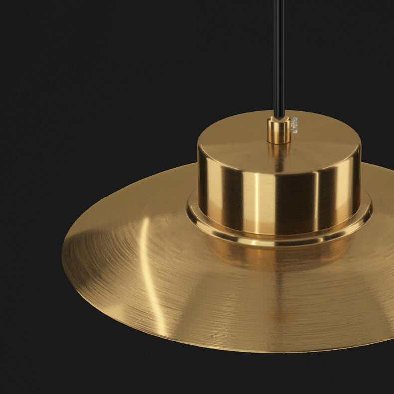 Nordic Luxury Vollkupfer-Kuppel LED Pendelleuchte 