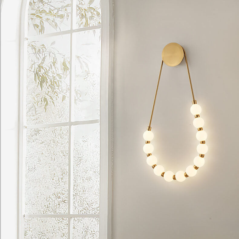 Collar Minimalista Moderno Frijol Mágico Lámpara Aplique de Pared LED 