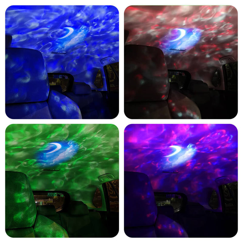 Lampe LED moderne en plastique à sept couleurs, Projection d&