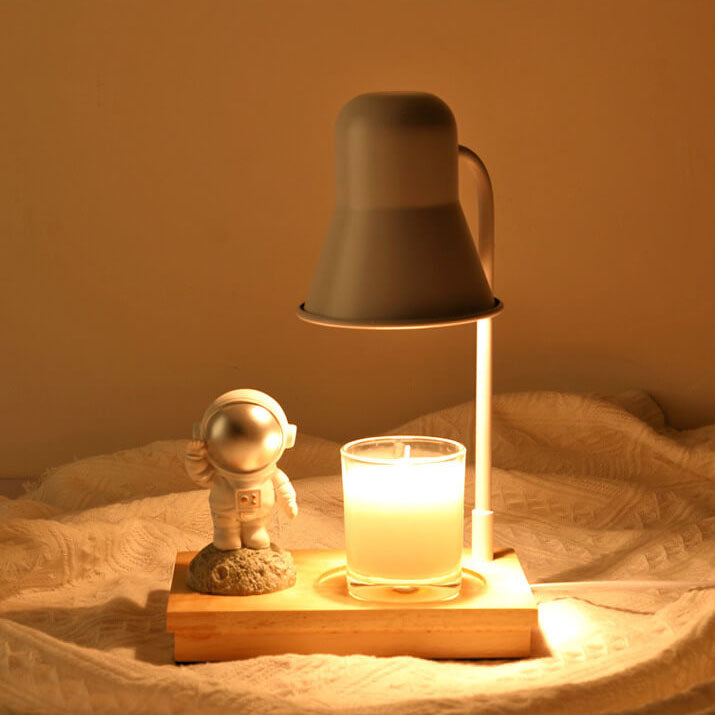 Lampe de table à 2 lumières en cire fondante aromathérapie moderne astronaute 