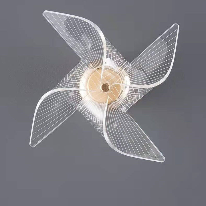 Applique murale LED en acrylique et aluminium de luxe moderne en forme de moulin à vent 