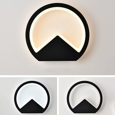 Nordic Minimalist Round Geometric LED Wall Sconce Lamp