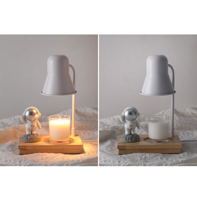 Lampe de table à 2 lumières en cire fondante aromathérapie moderne astronaute 