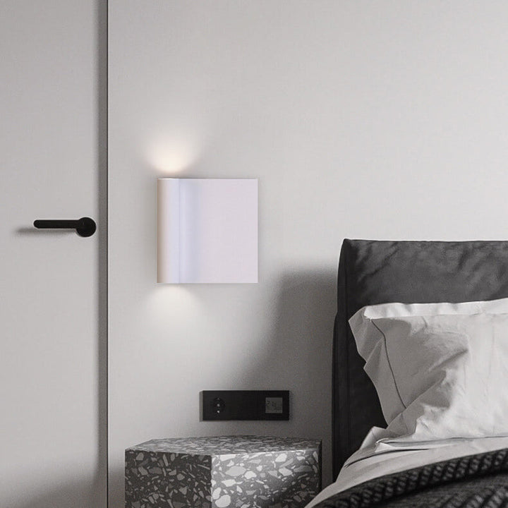 Modern Minimalist Square Up and Down Illuminated LED Wall Sconce Lamp