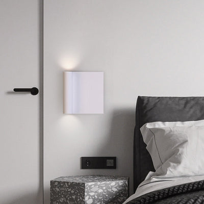 Modern Minimalist Square Up and Down Illuminated LED Wall Sconce Lamp