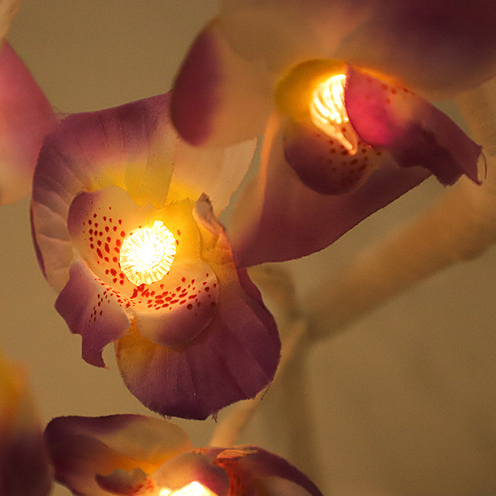 Lampe de Table LED Arbre Phalaenopsis Créatif Moderne 