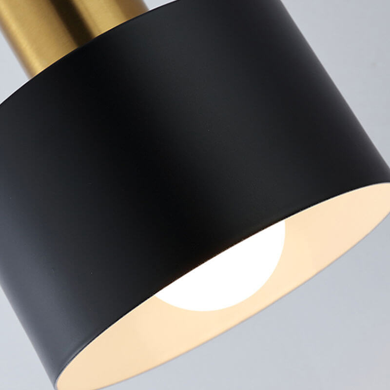 Modern Minimalist Round Head Metal 1-Light Wall Sconce Lamp