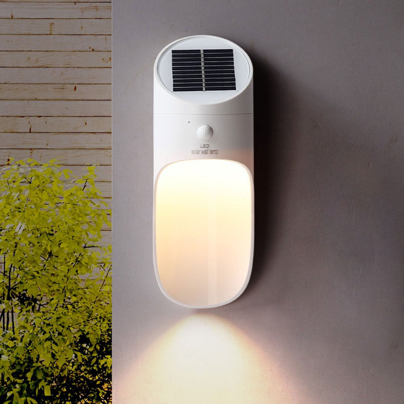 Solar LED Creative Sensor Outdoor Waterproof Wall Sconce Lamp