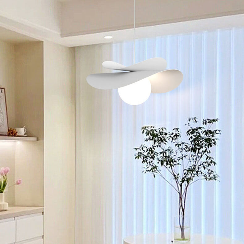 Modern Simple Straw Hat 1-Light Pendant Light
