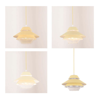 Modern Minimalist Flying Saucer Macaron 1-Light Pendant Light