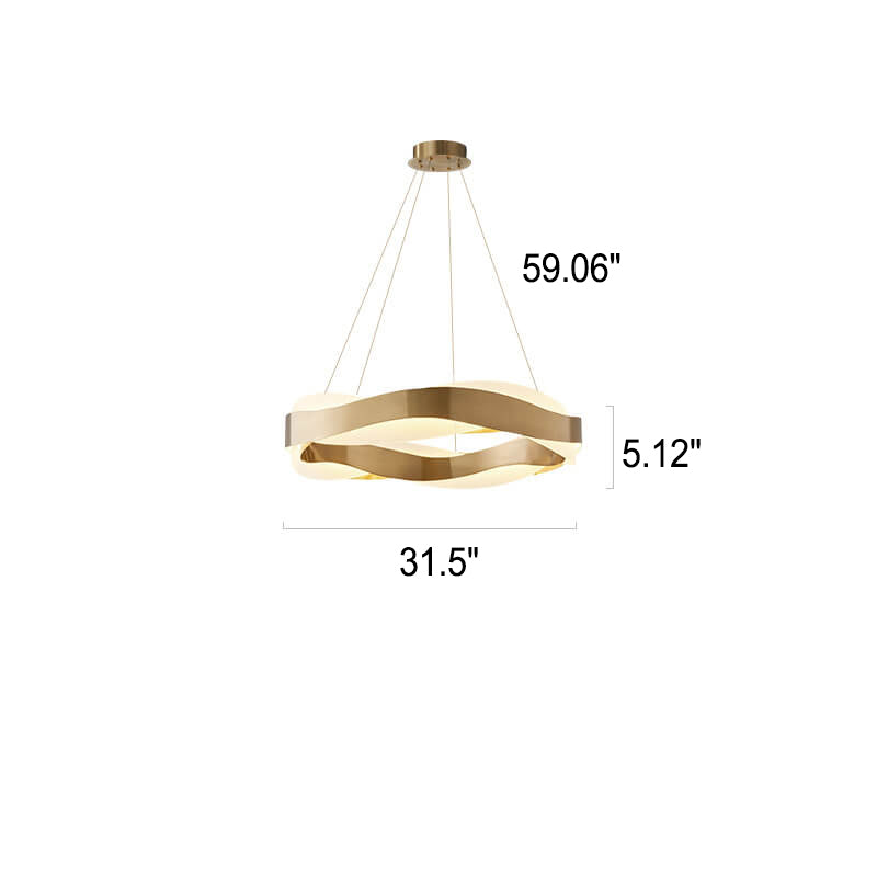 Candelabro LED de Acrílico y Acero Inoxidable en Oro Champán de Lujo Posmoderno 