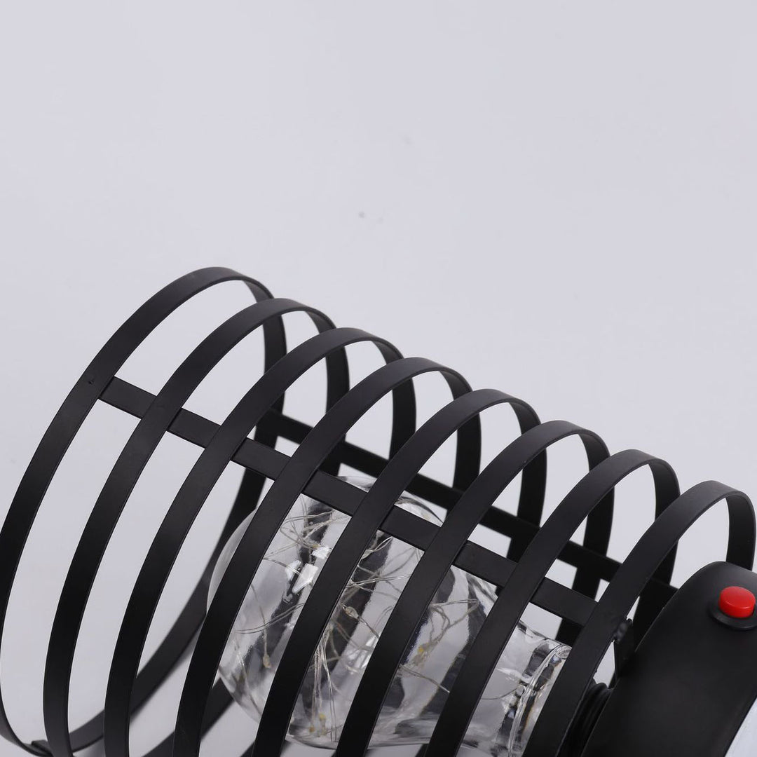Modern Minimalist Round Column Iron LED Battery Night Light Table Lamp