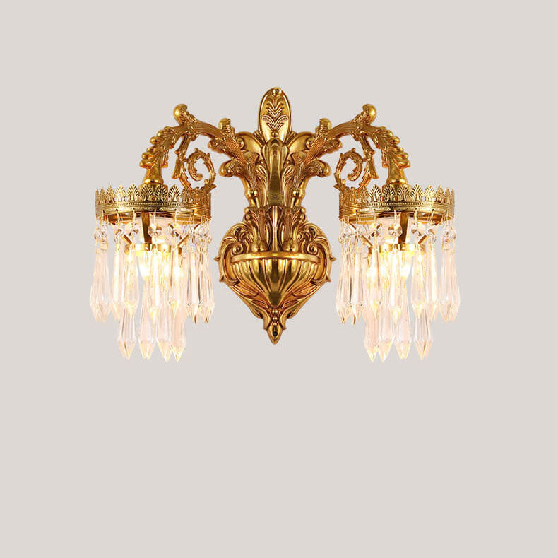 Vintage Tiffany gefärbte florale Glaskuppel 1-Licht Wandleuchte Lampe 