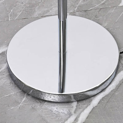 Nordic Vintage Acrylic Clear Dome 1-Light Standing Floor Lamp