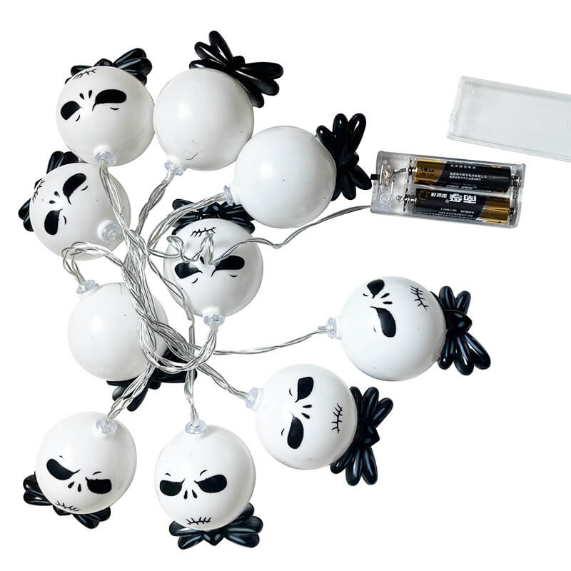 Guirlande lumineuse LED avec visage fantôme d&