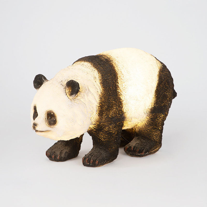 Zeitgenössisches kreatives Harz-Panda-Tierform-LED-Rasen-Landschaftslicht für den Garten 