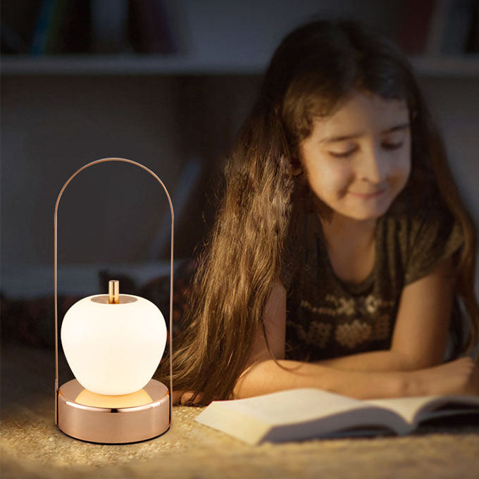 Creative Vintage Apple Shape Portable Rechargeable LED Table Lamp