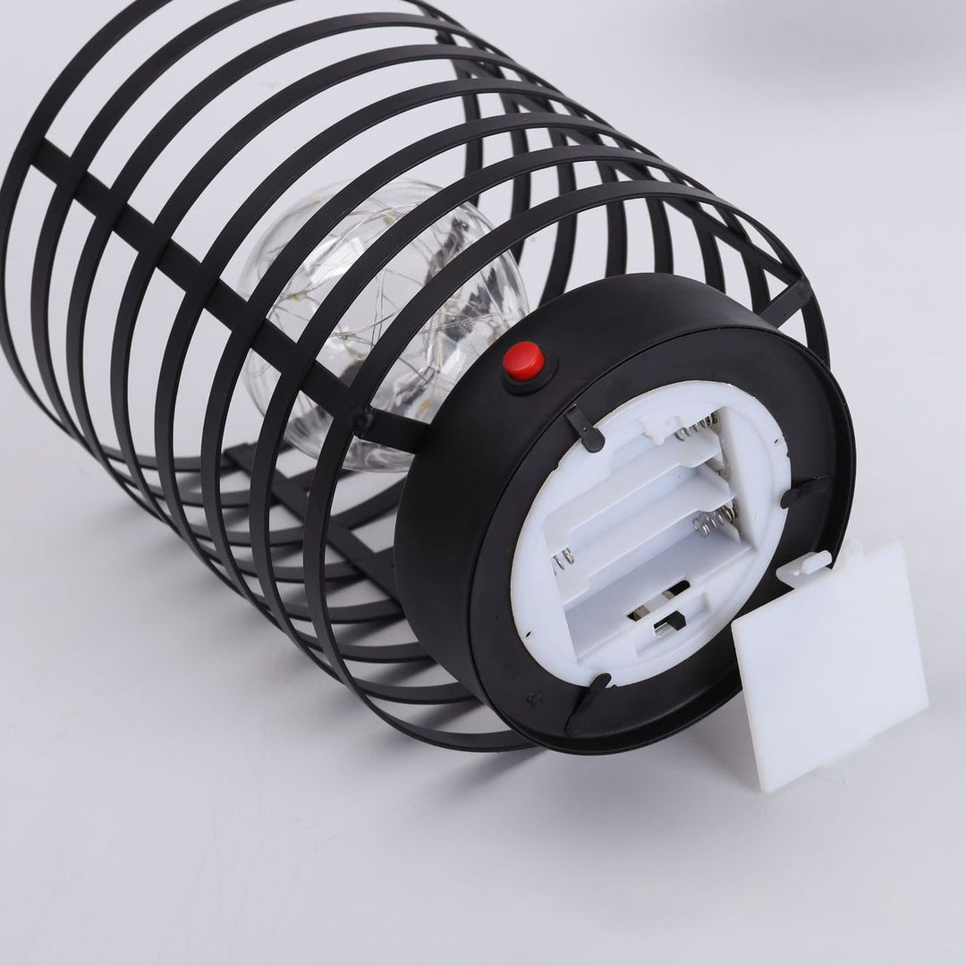 Modern Minimalist Round Column Iron LED Battery Night Light Table Lamp