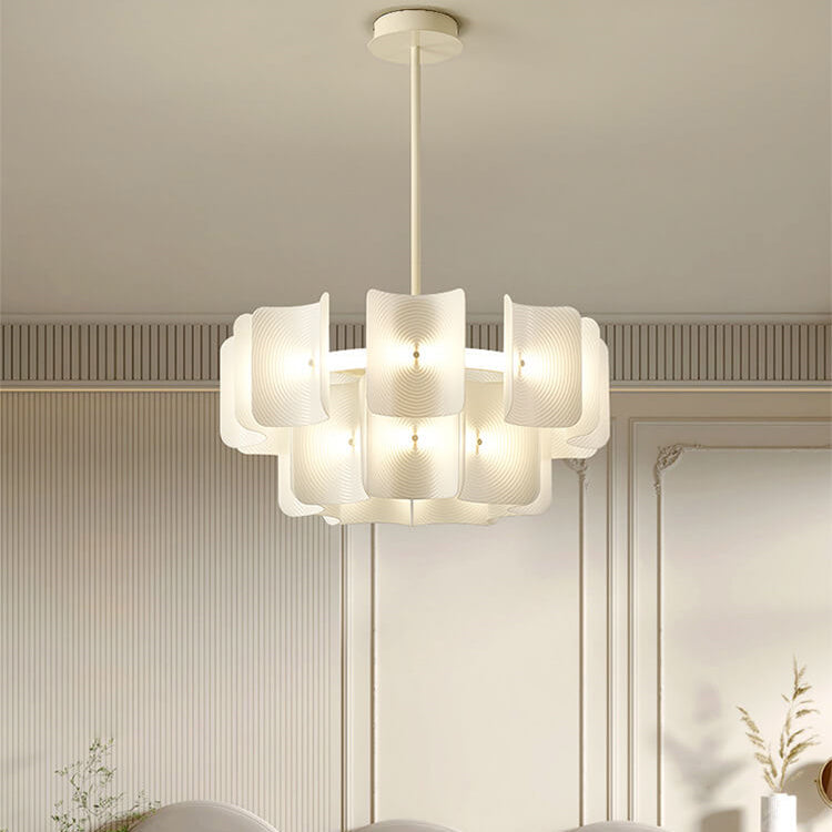 Moderne kreative runde rechteckige Eisen-Aluminium-PMMA-LED-Insel-Licht-Kronleuchter 
